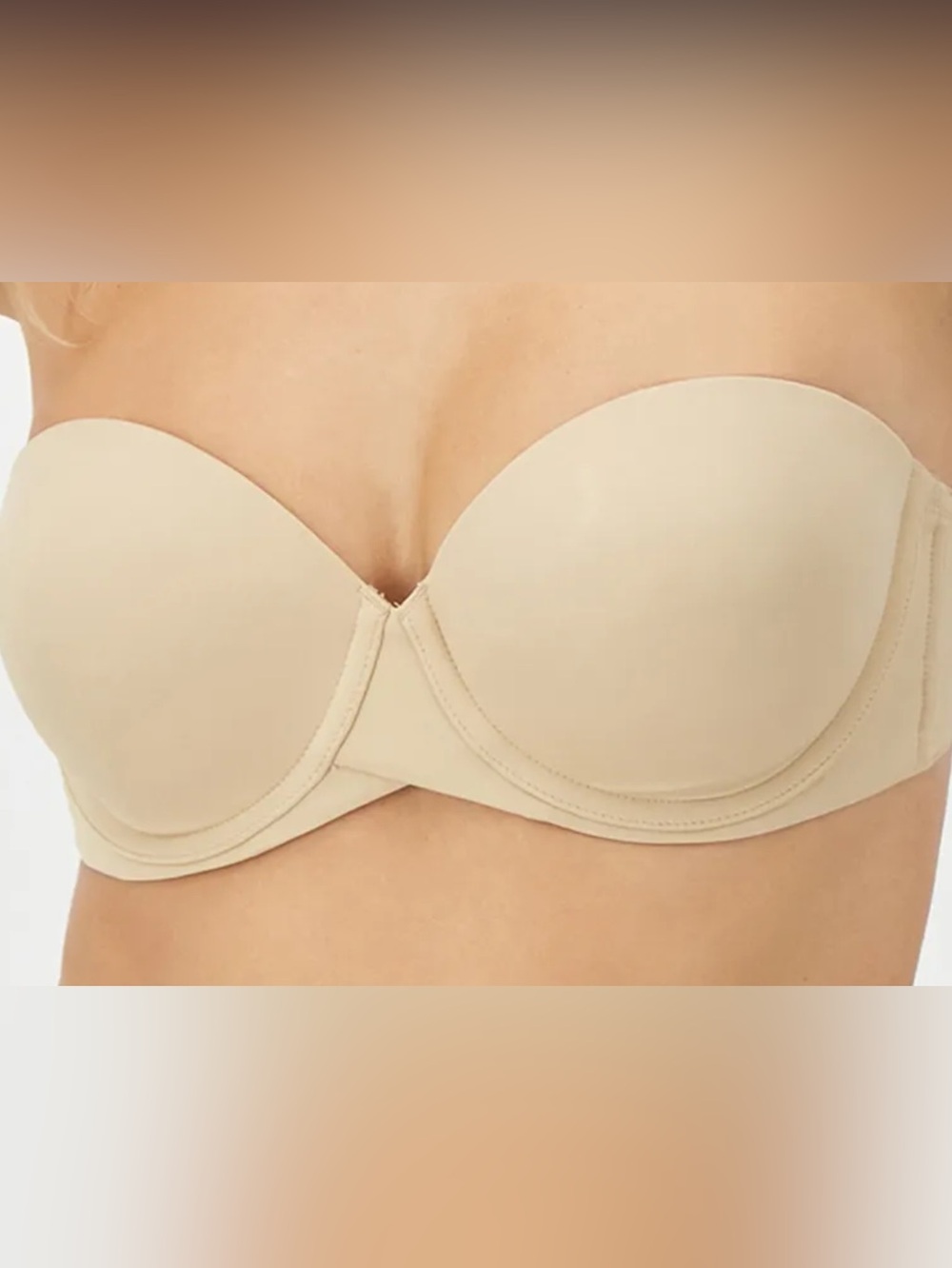 Maidenform Ultimate Stay Put Underwire Bra in Nude/Beige